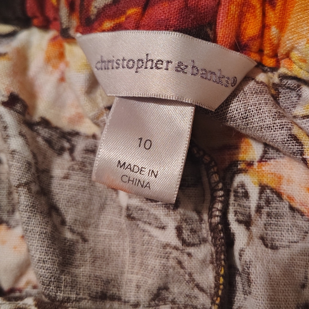 Ladies Size 10 Floral A-Line Skirt - Picture 3 of 3